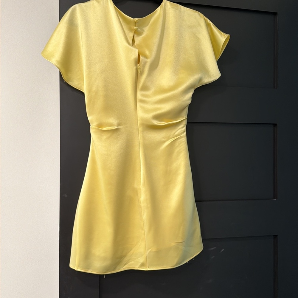 Kora Hammered Satin Mini Dress View 6